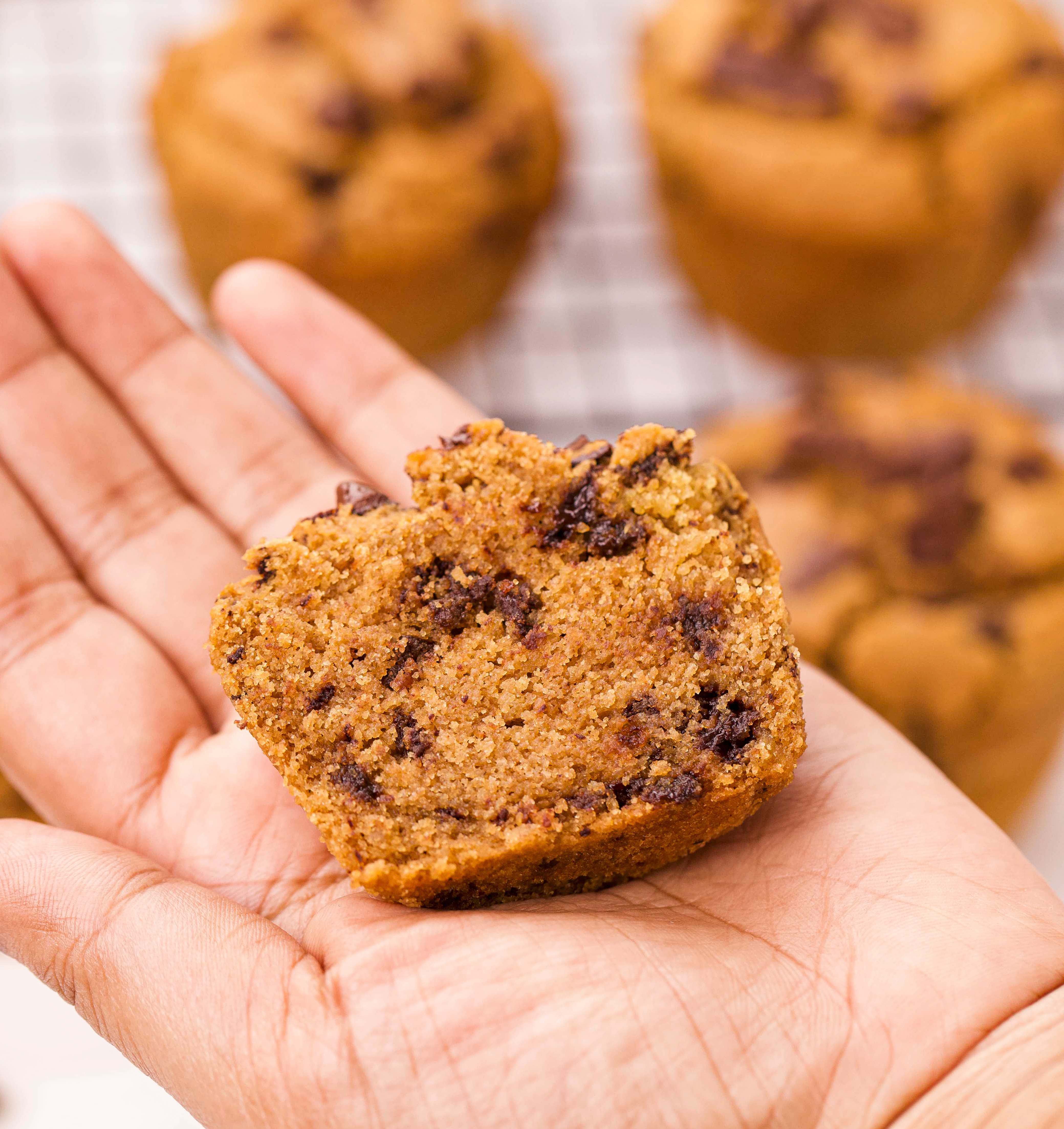 Jowar chocolate chip muffins