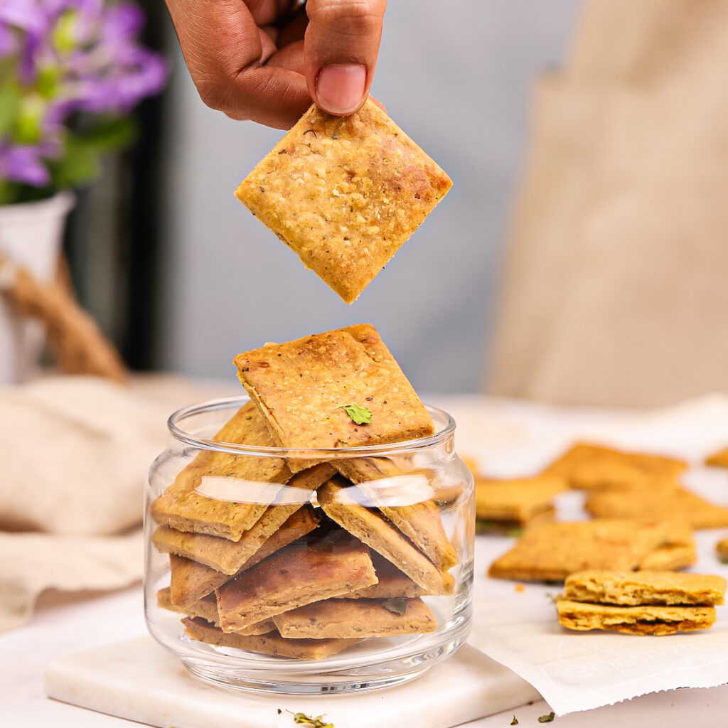 Baked Whole Wheat Crackers