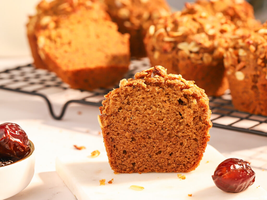 Texture of Wholewheat Date Muffin
