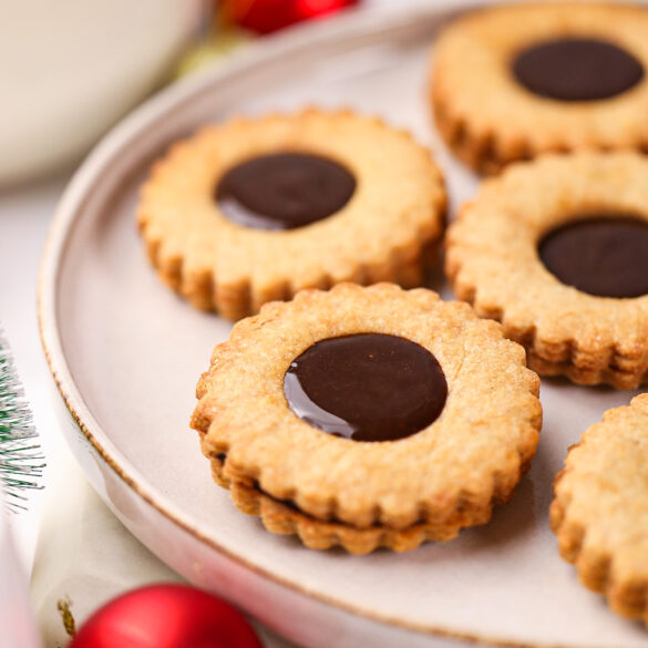 Chocolate Linzer Cookies