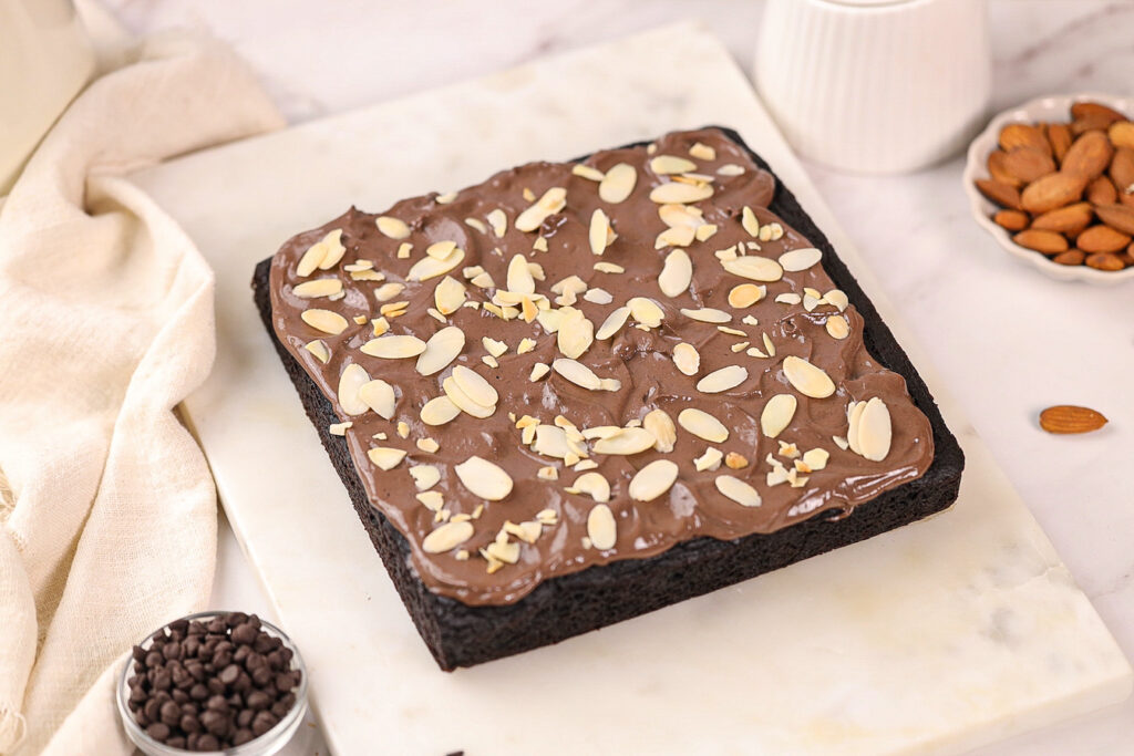 Ragi Date Almond Cake