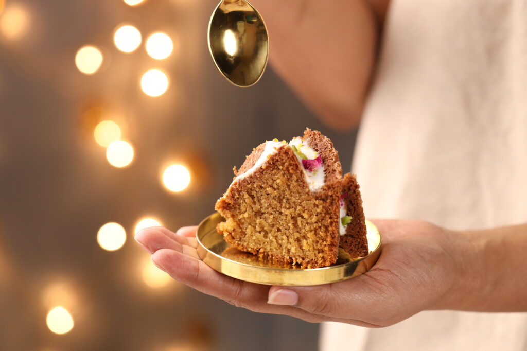 Texture of Persian Love Cake