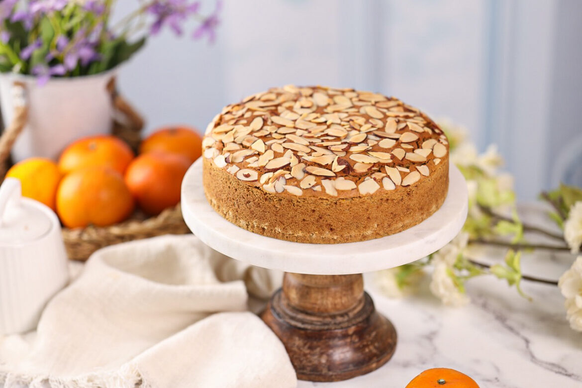 Jowar Orange Almond Cake