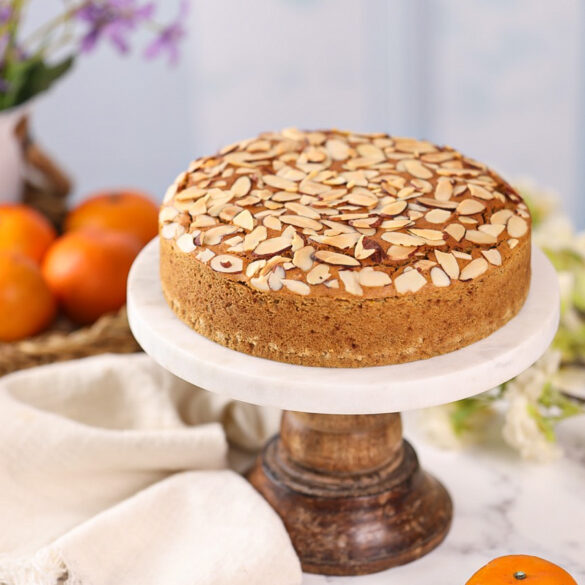 Jowar Orange Almond Cake