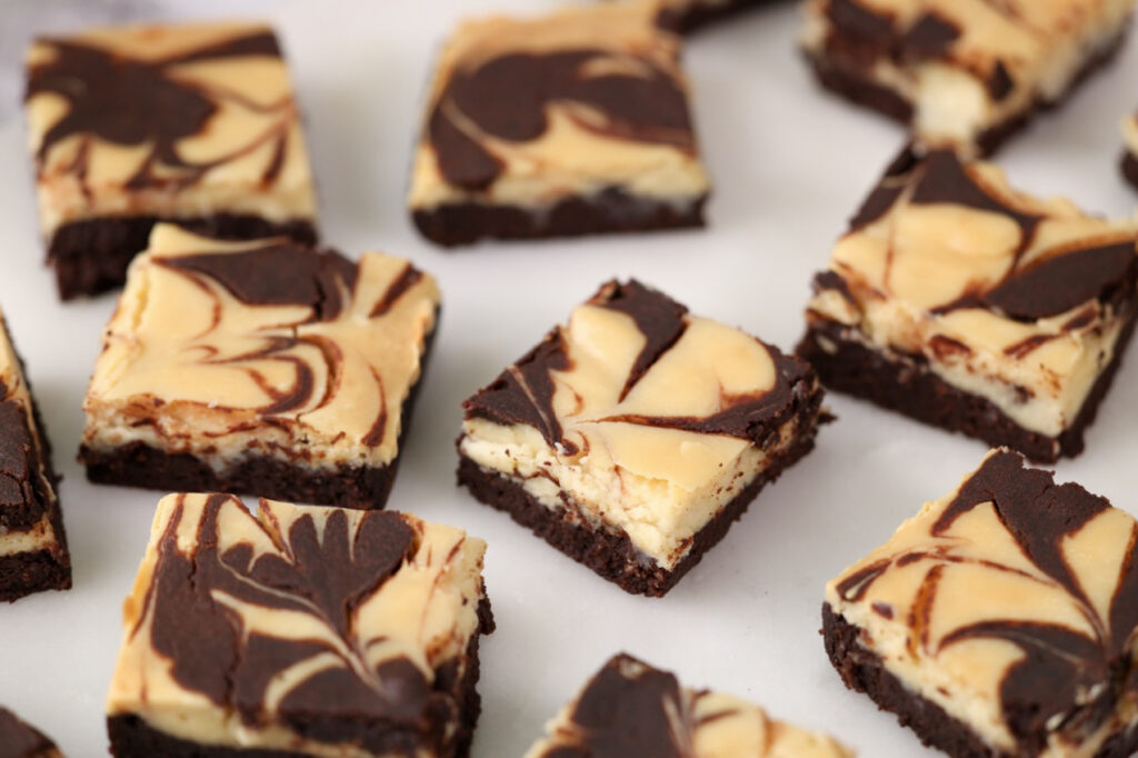 Eggless Wholewheat Cheesecake Brownies