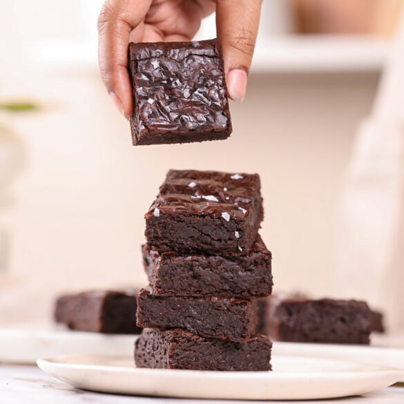 Wholewheat Crinkle Top Brownies