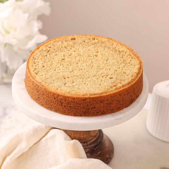Eggless Wholewheat Vanilla Cake