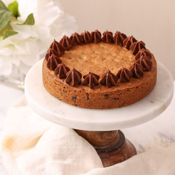 Eggless Wholewheat Cookie Cake