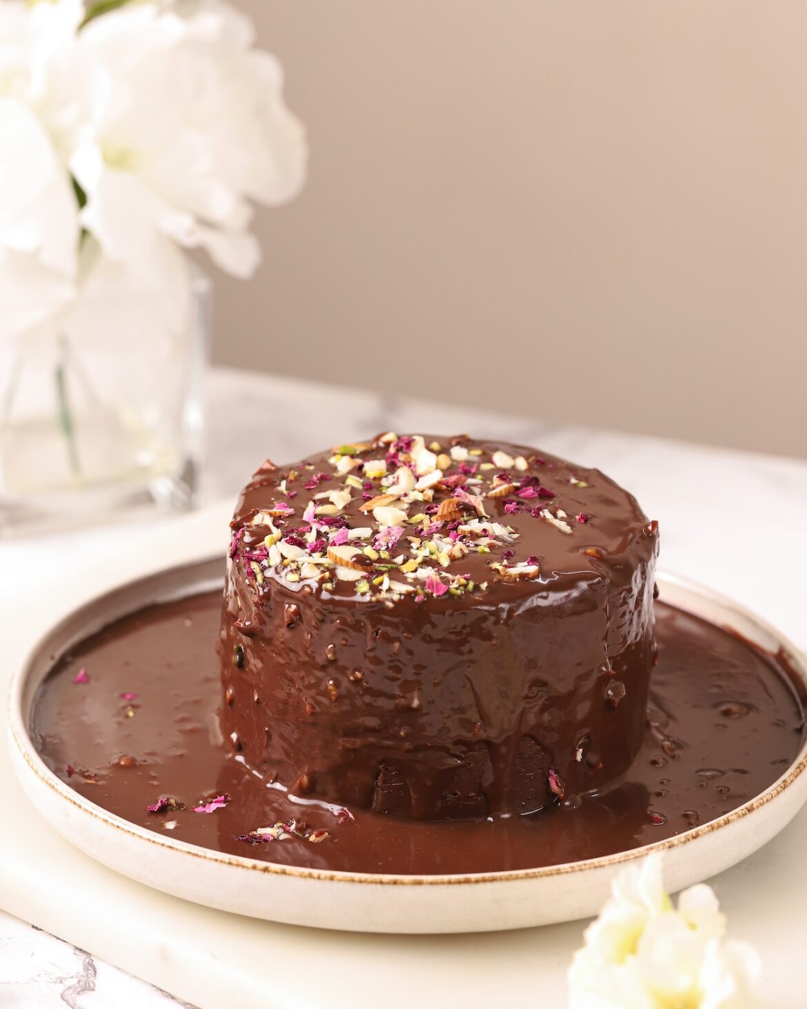 Eggless Wholewheat Pull Me Up Chocolate Cake