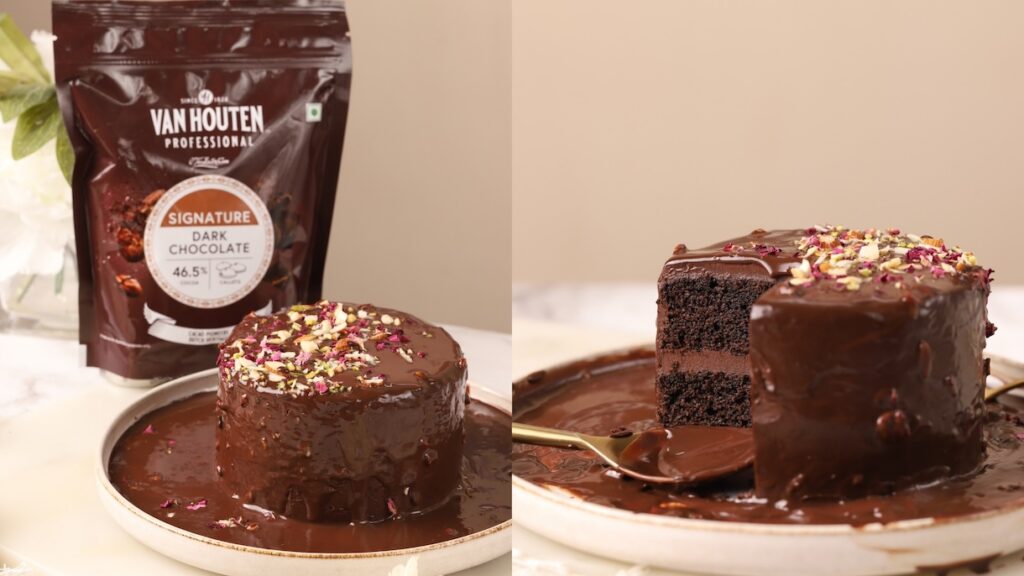 Eggless Wholewheat Pull Me Up Chocolate Cake