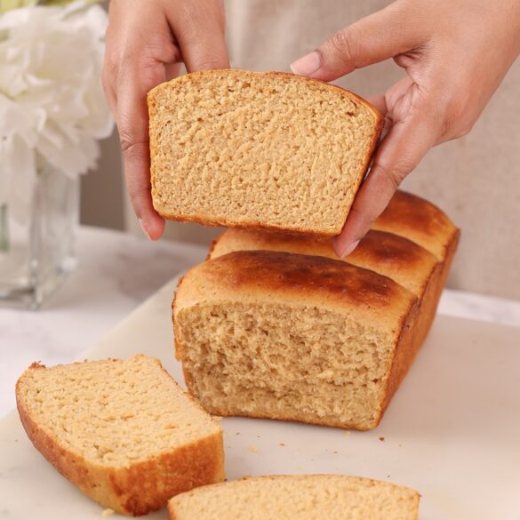 Eggless Wholewheat Milk Bread