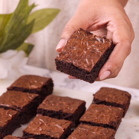 Wholewheat Jaggery Fudgy Brownie