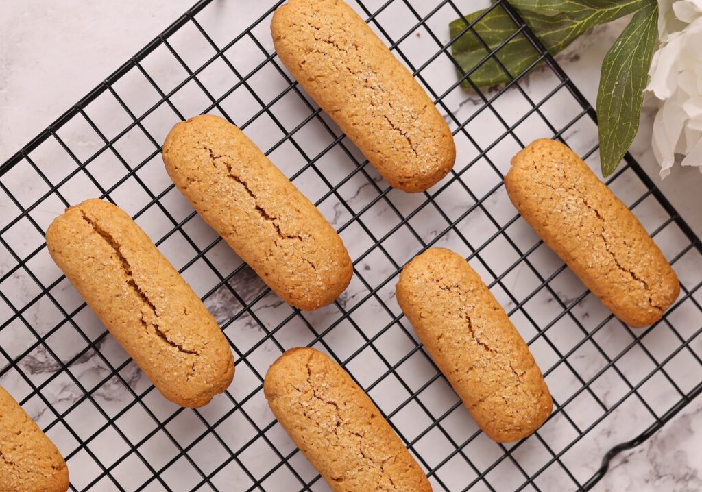 Eggless Wholewheat Ldy Finger Biscuits -Savoiardi
